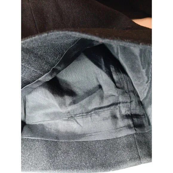 Vtg Dress Pants Pendleton Womens 14 Solid Black 100% Virgin Wool Trouser Lined - Picture 6 of 6